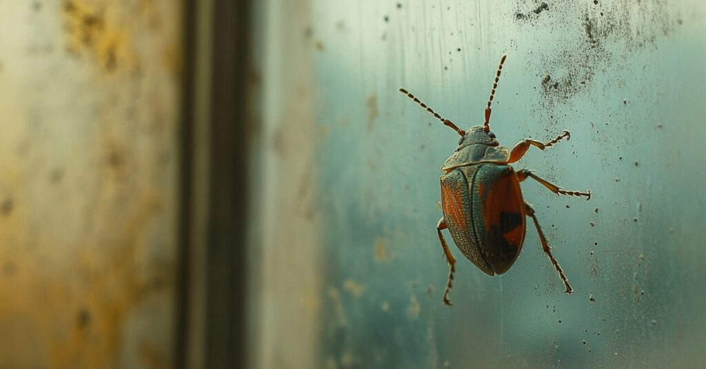 stink bug on a window