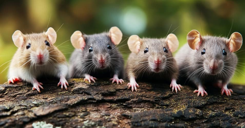 Rodents on log concept of Peterborough NH pest control