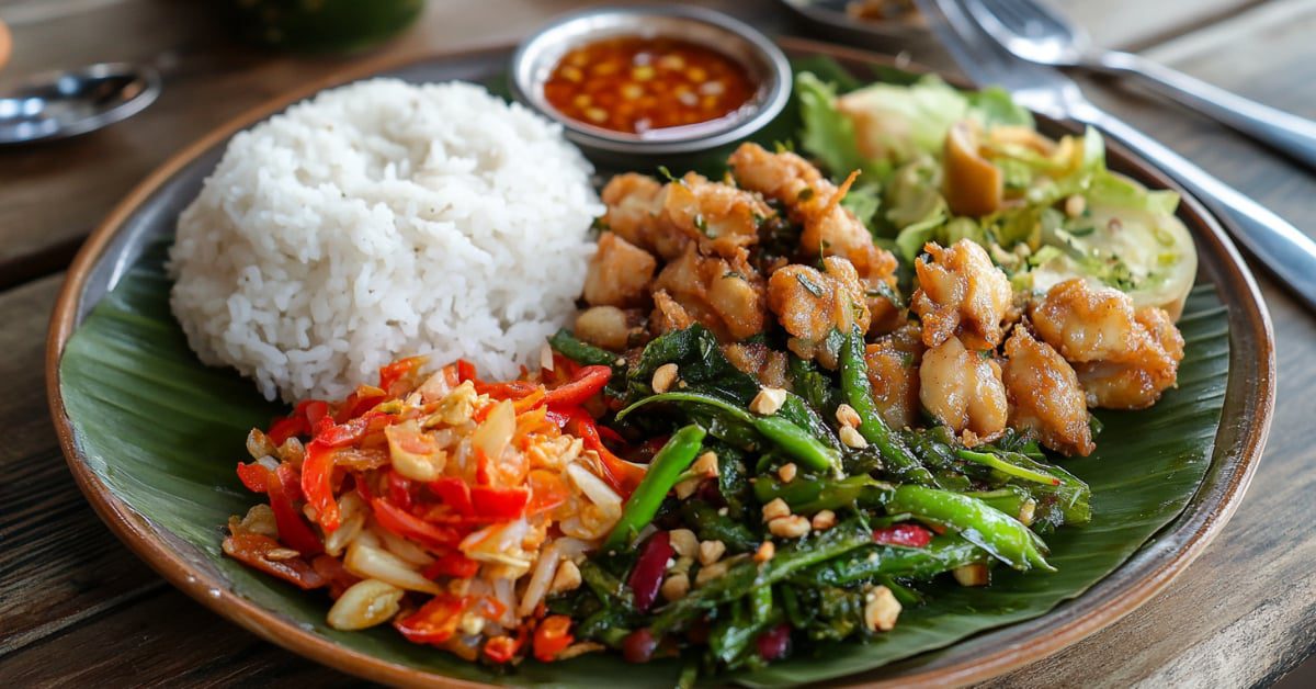 plate with food, concept of Entomophagy: Eating Insects