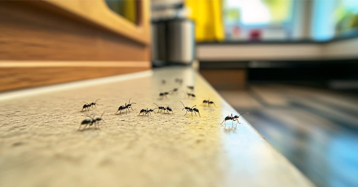 tiny ants on kitchen counter, concept of is it worth hiring an exterminator for ants